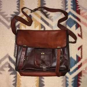 Handmade Leather Messenger Bag
